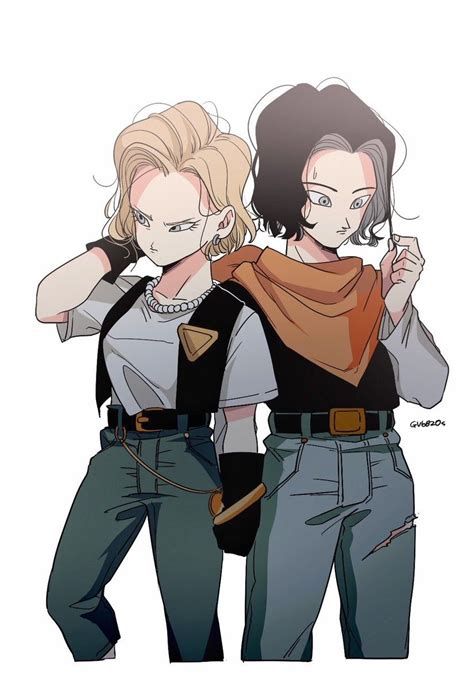 android 17 and 18 fanart